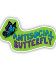 Antisocial Butterfly vinyl sticker