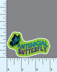 Antisocial Butterfly vinyl sticker