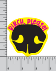 Birch, Please! canine scent work vinyl sticker