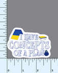 Concepts of a Plan- Agility vinyl sticker