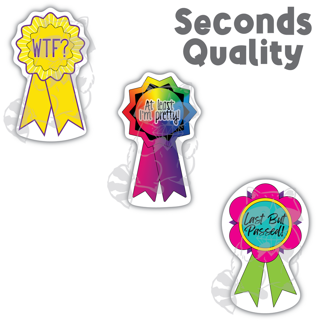 Ribbon stickers- seconds