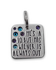 He's a 10 but... his wiener is always out 1.25" ditto tag