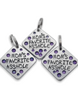 Mom's Favorite Asshole 1.25" ditto tag - Trash Panda's Closet
