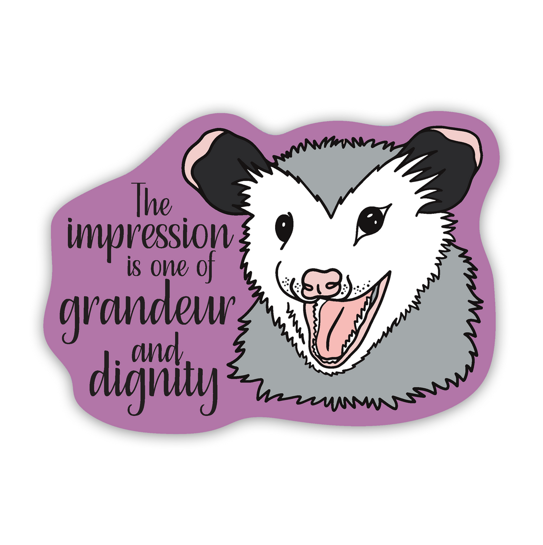 Opossum Breed Standard 3 inch waterproof vinyl sticker