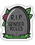 RIP Gender Roles vinyl sticker