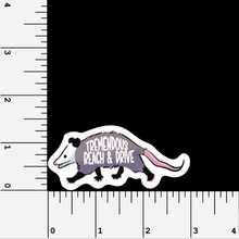 Load image into Gallery viewer, Tremendous Reach and Drive Opossum Vinyl Sticker
