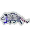 Tremendous Reach and Drive Opossum Vinyl Sticker