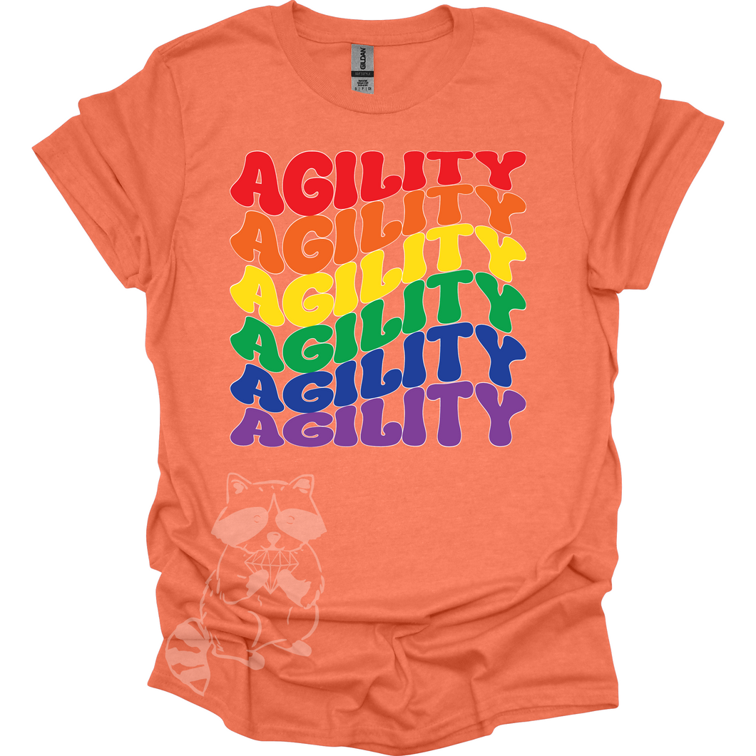 Agility Rainbow Wave T-Shirt