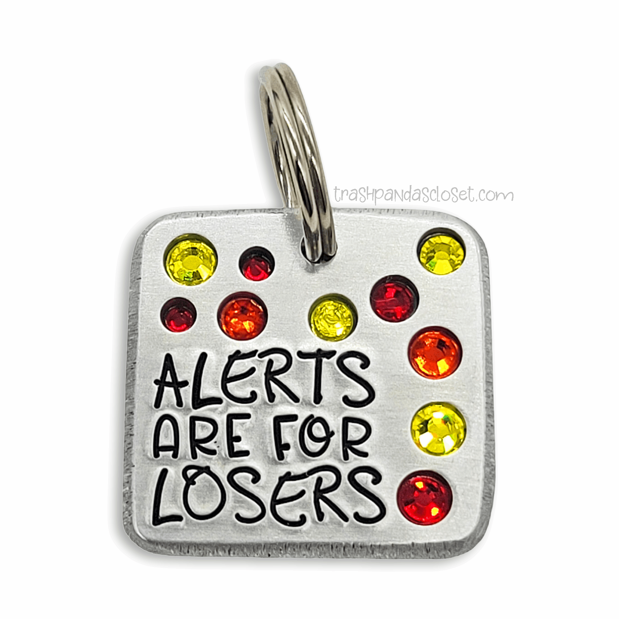 Alerts Are For Losers 1.25&quot; ditto tag - Trash Panda&#39;s Closet