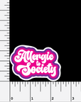 Allergic To Society Vinyl Sticker