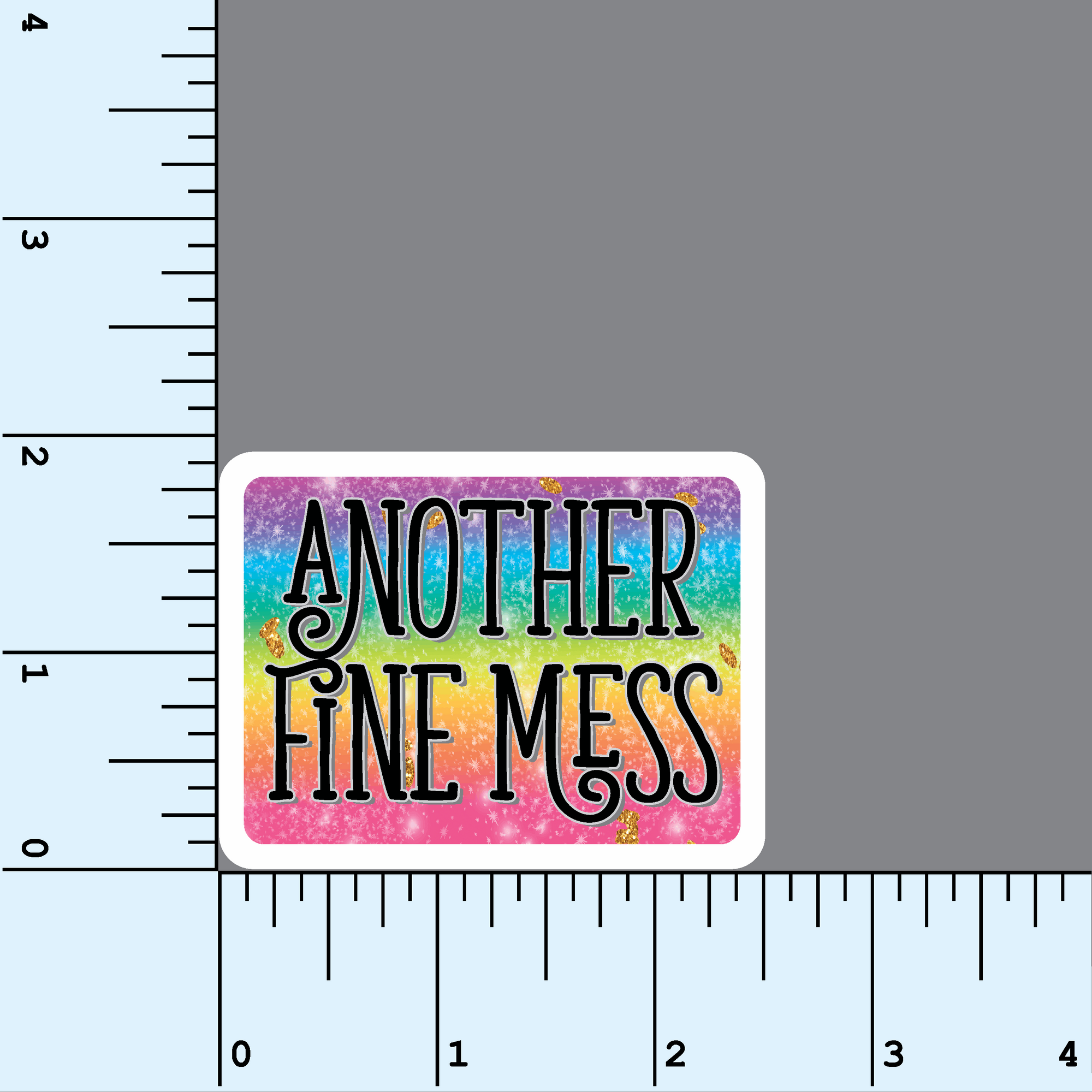 Another Fine Mess vinyl sticker