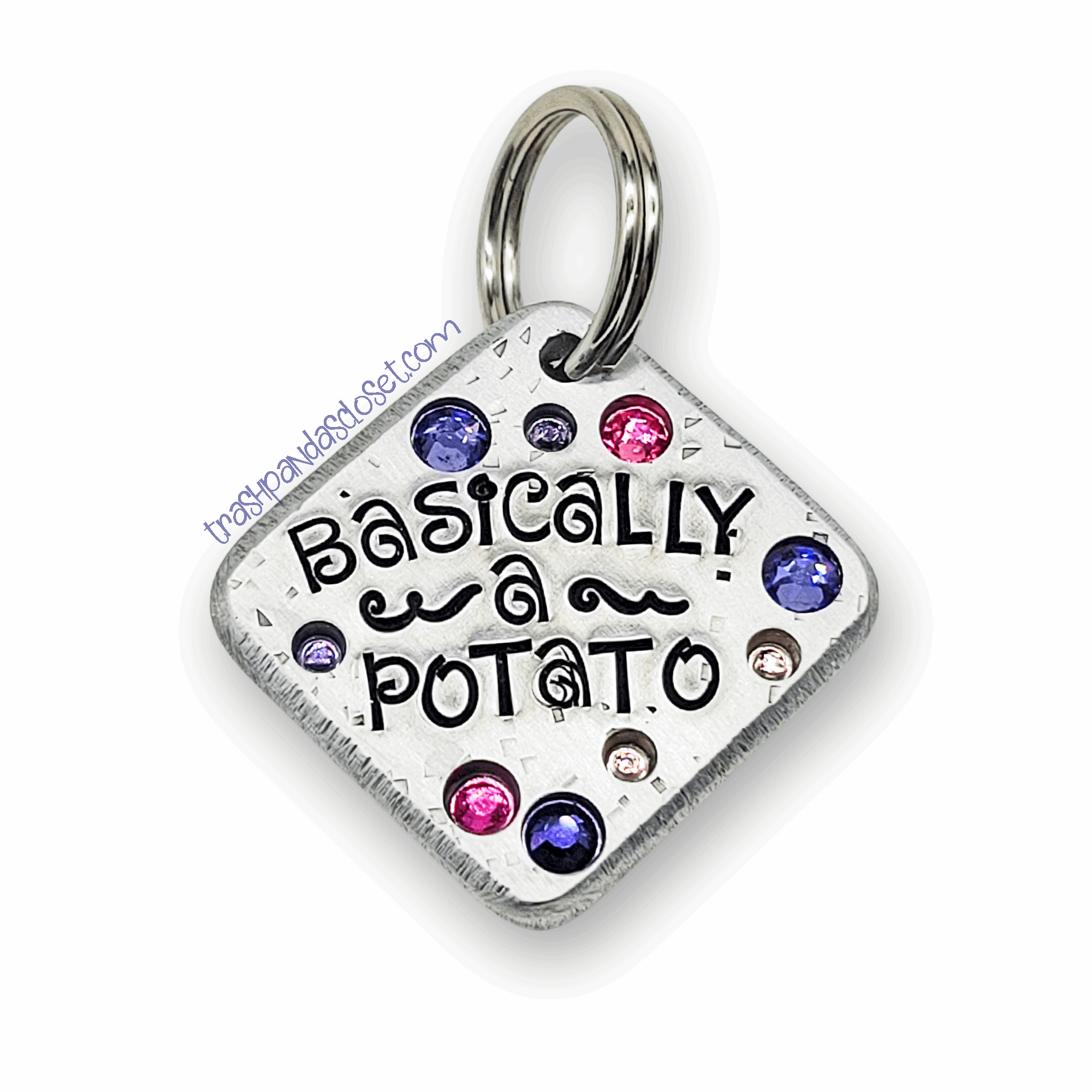 Basically A Potato 1.25&quot; ditto tag - Trash Panda&#39;s Closet