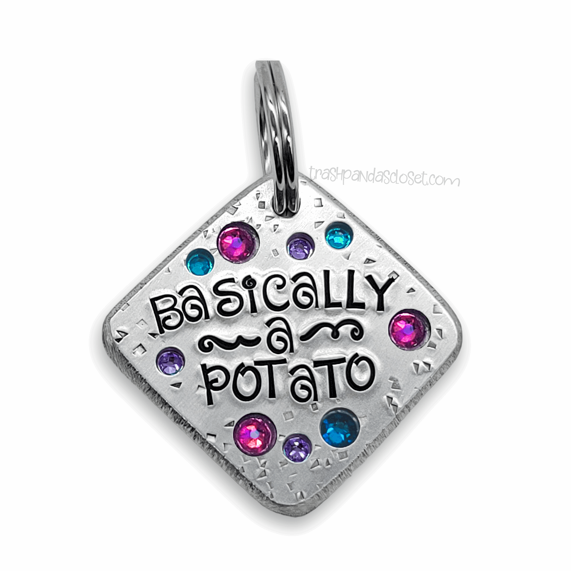 Basically A Potato 1.25&quot; ditto tag - Trash Panda&#39;s Closet