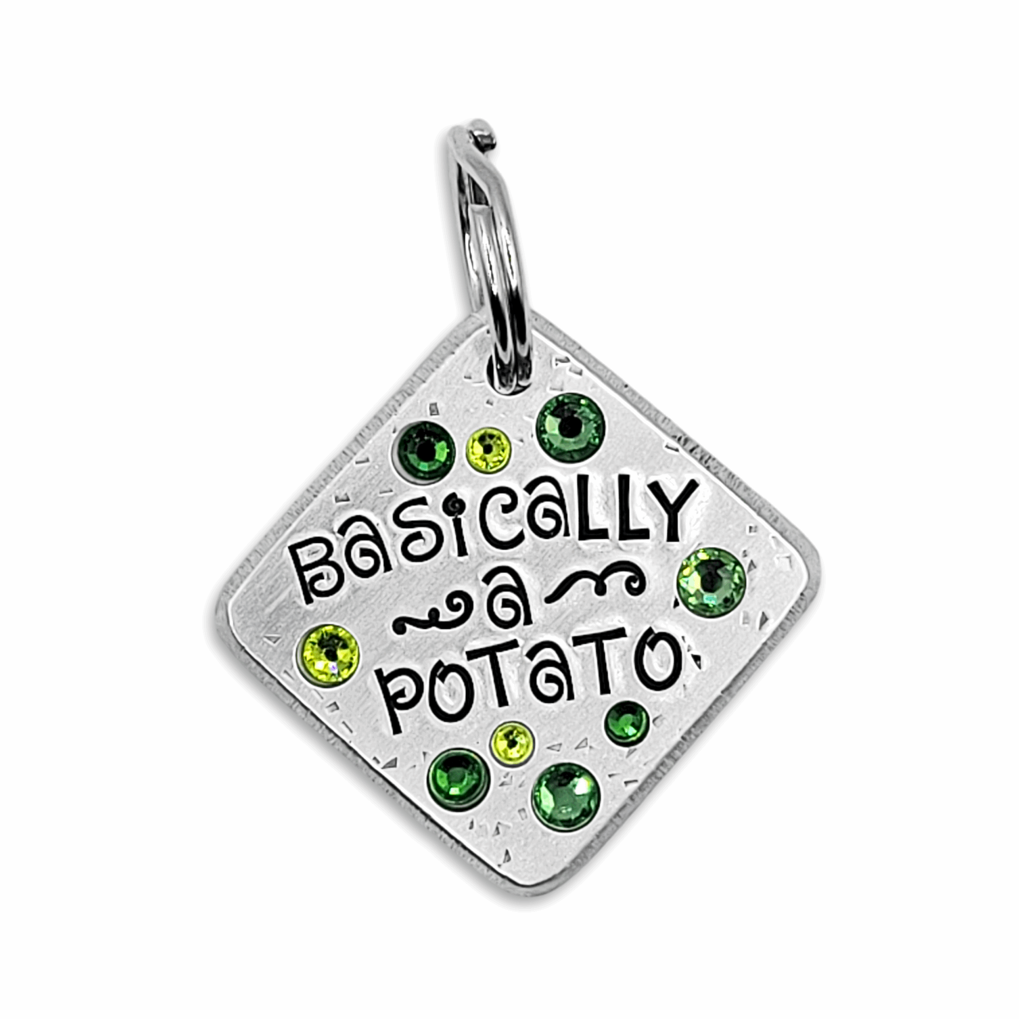 Basically A Potato 1.25&quot; ditto tag - Trash Panda&#39;s Closet