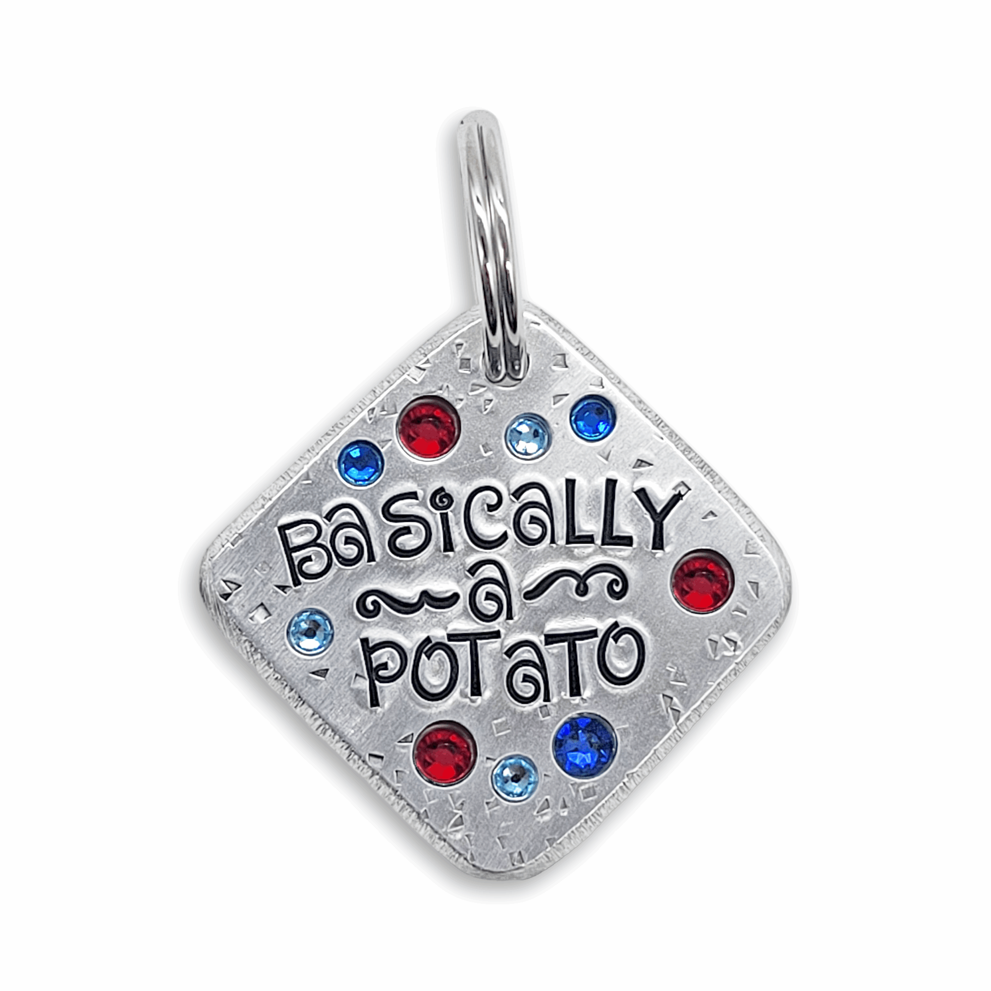 Basically A Potato 1.25&quot; ditto tag - Trash Panda&#39;s Closet