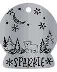 Forest Snow Globe limited release tags