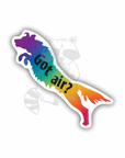 Got Air Border Collie vinyl sticker