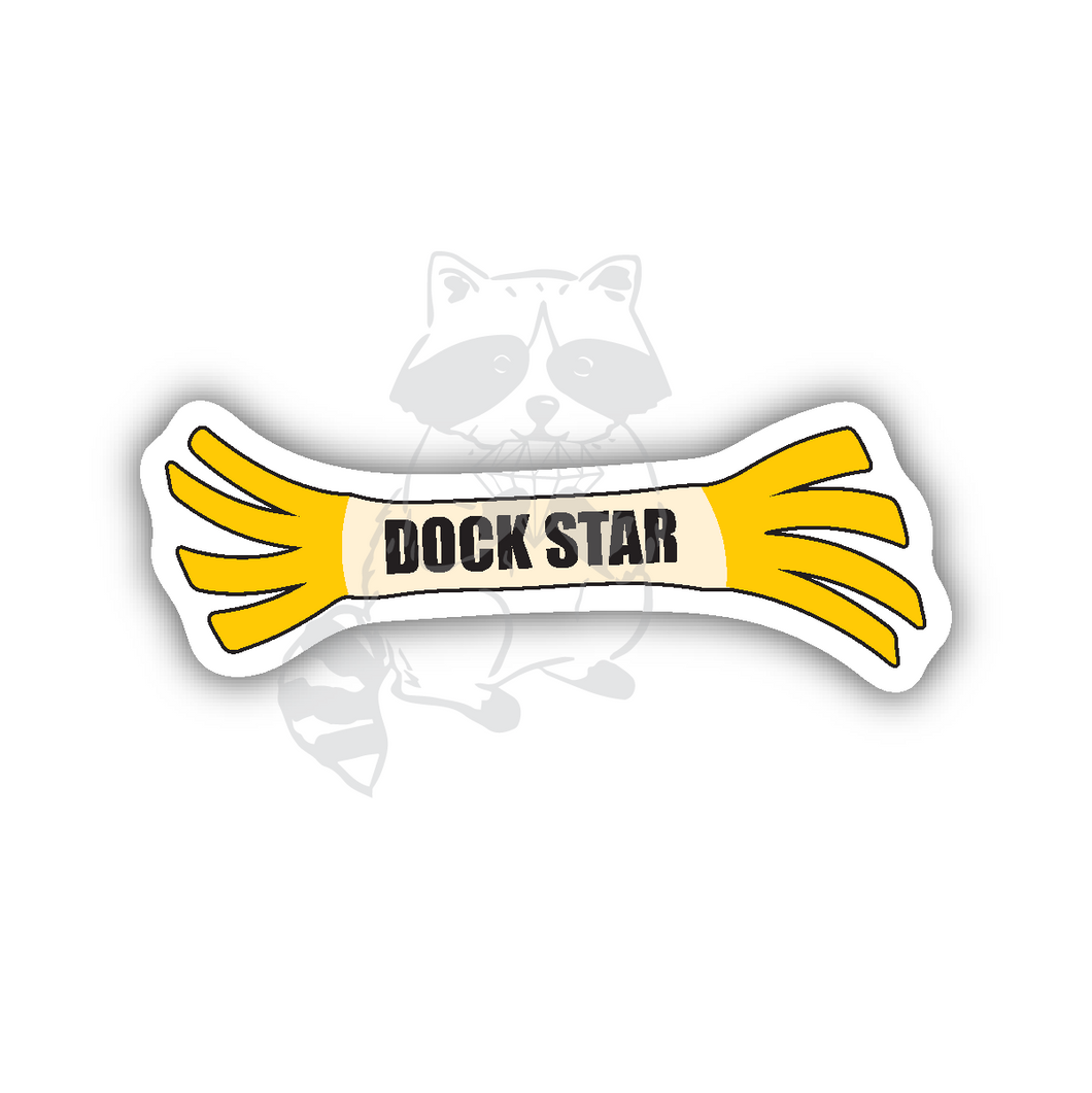 Bumper- Dock Star- yellow sticker