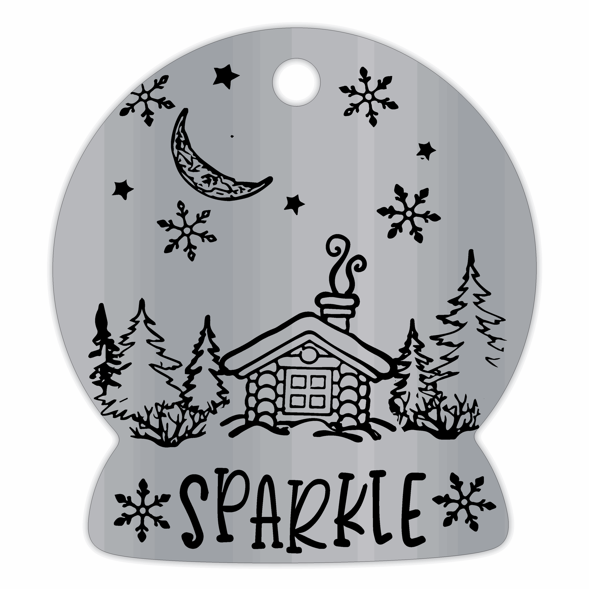 Forest Snow Globe limited release tags