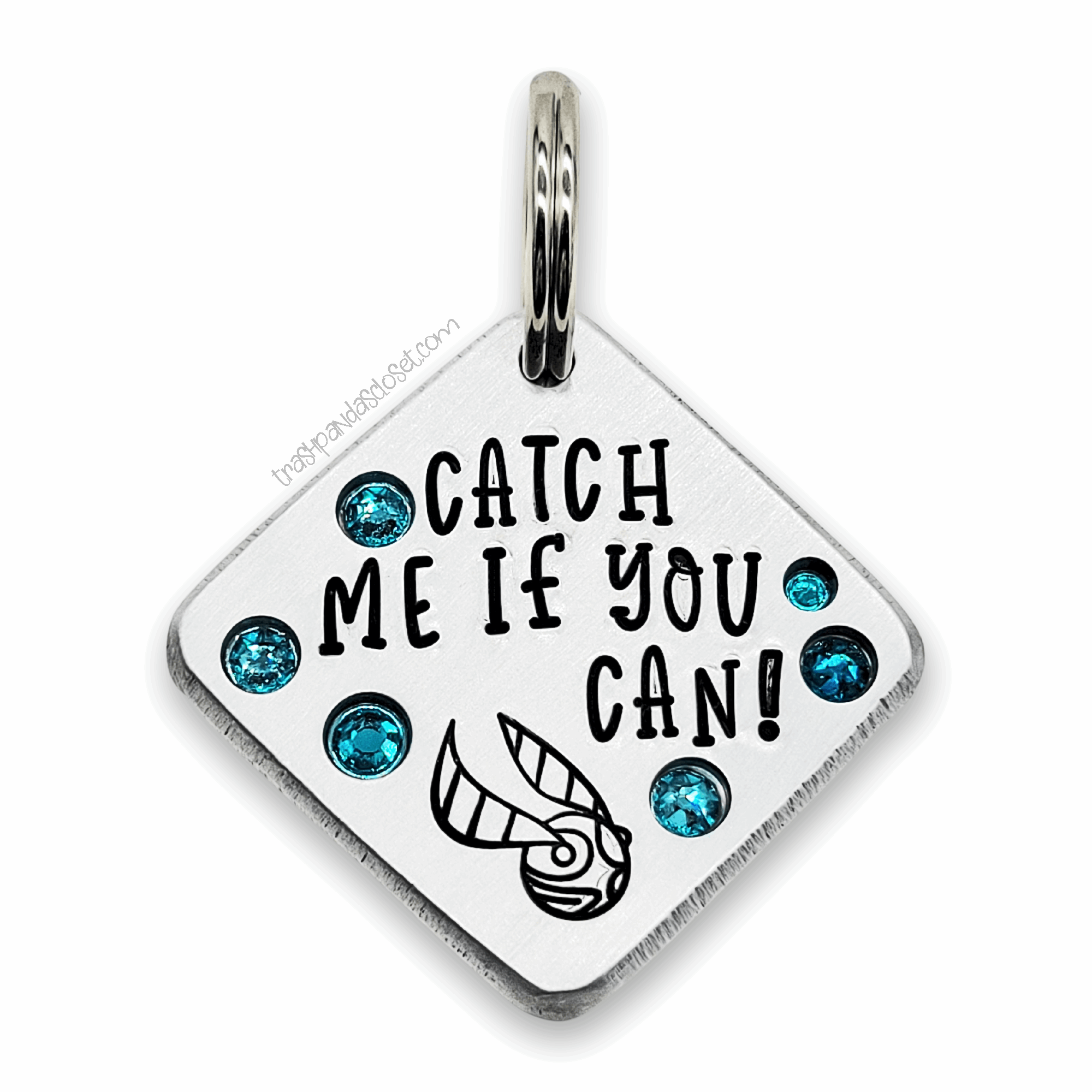 Catch me if you can 1.25" ditto tag - Trash Panda's Closet