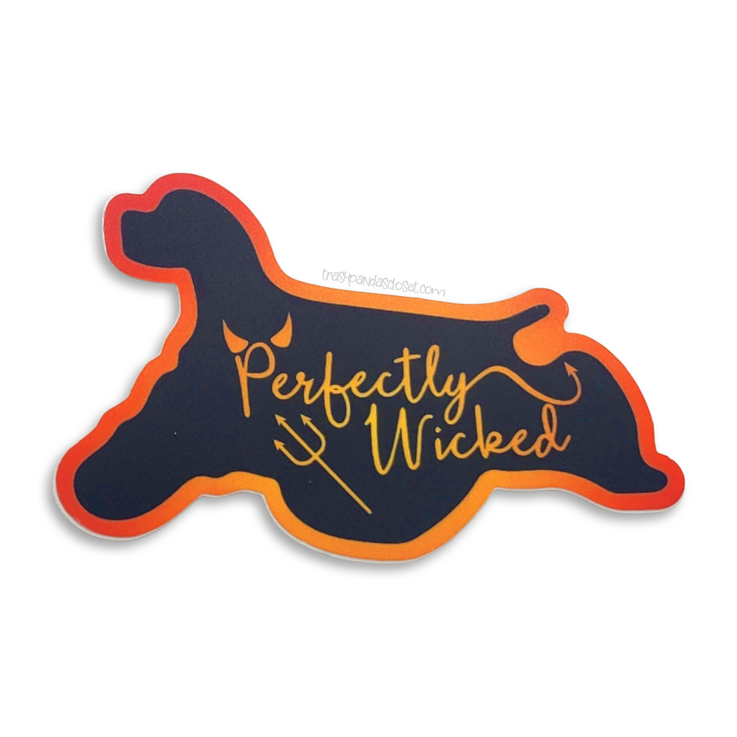 Perfectly Wicked Cocker Spaniel Sticker