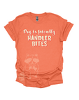 Dog Is Friendly Handler Bites Graphic T-shirt