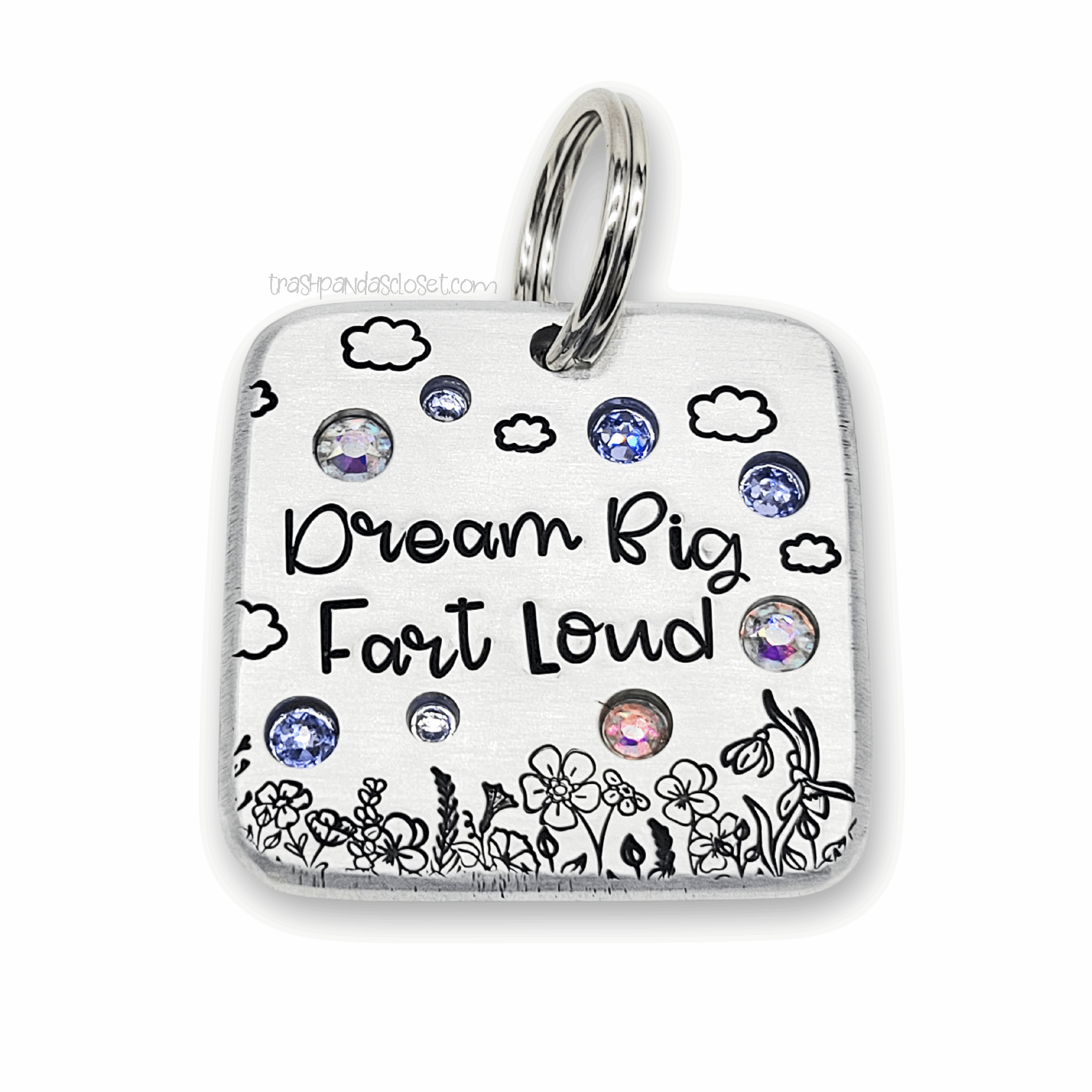 Dream Big, Fart Loud 1.5&quot; ditto tag - Trash Panda&#39;s Closet