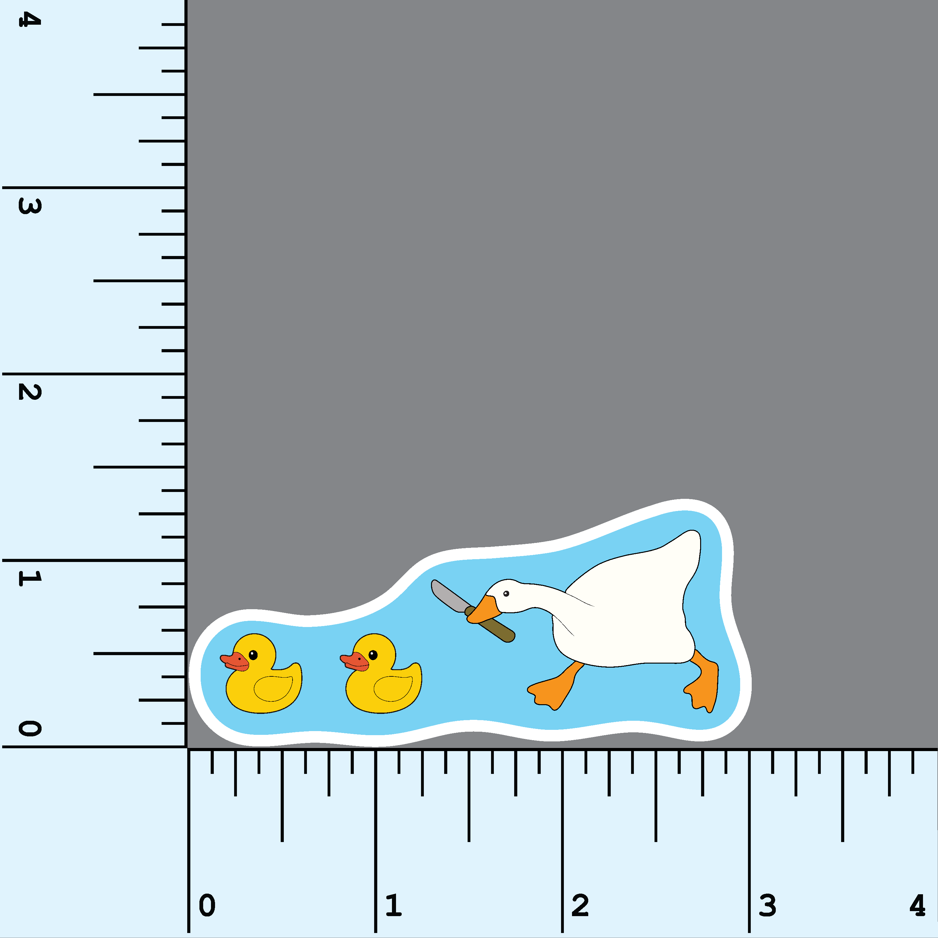 Duck Duck Goose vinyl sticker – Trash Panda's Closet