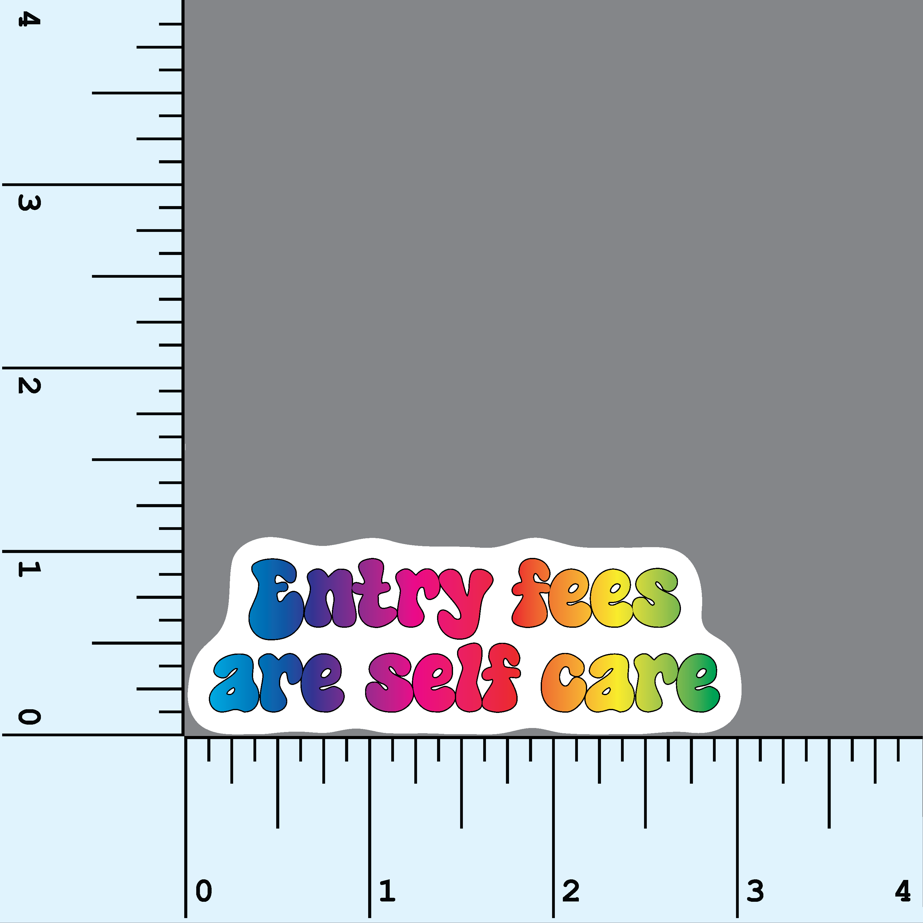 Entry Fees Are Self Care vinyl sticker – Trash Panda's Closet