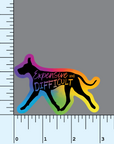 Expensive and Difficult cropped Great Dane Sticker