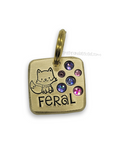 Feral 1" ditto tag- multiple designs!