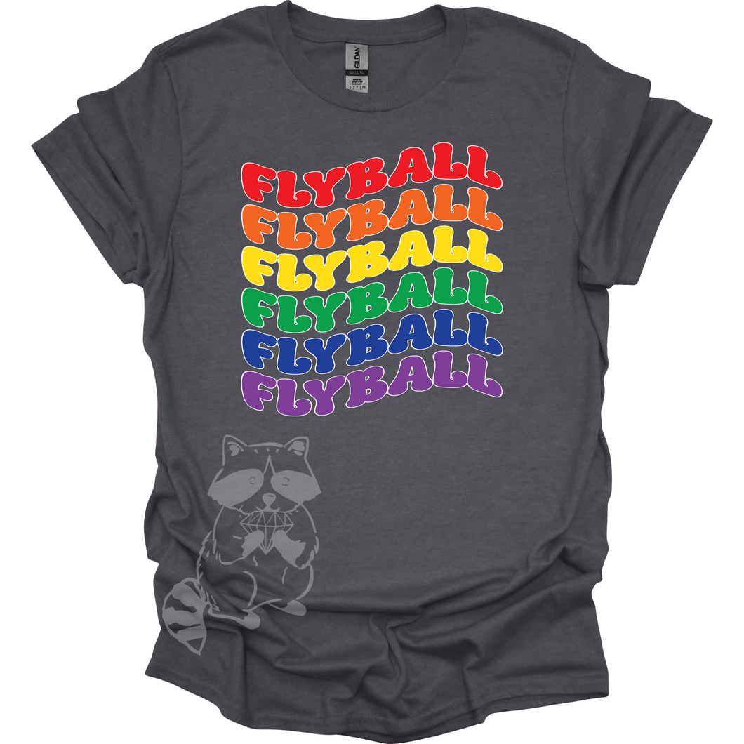 Flyball Rainbow Wave T-Shirt