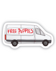 Free Puppies Dog Van sticker