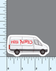 Free Puppies Dog Van sticker