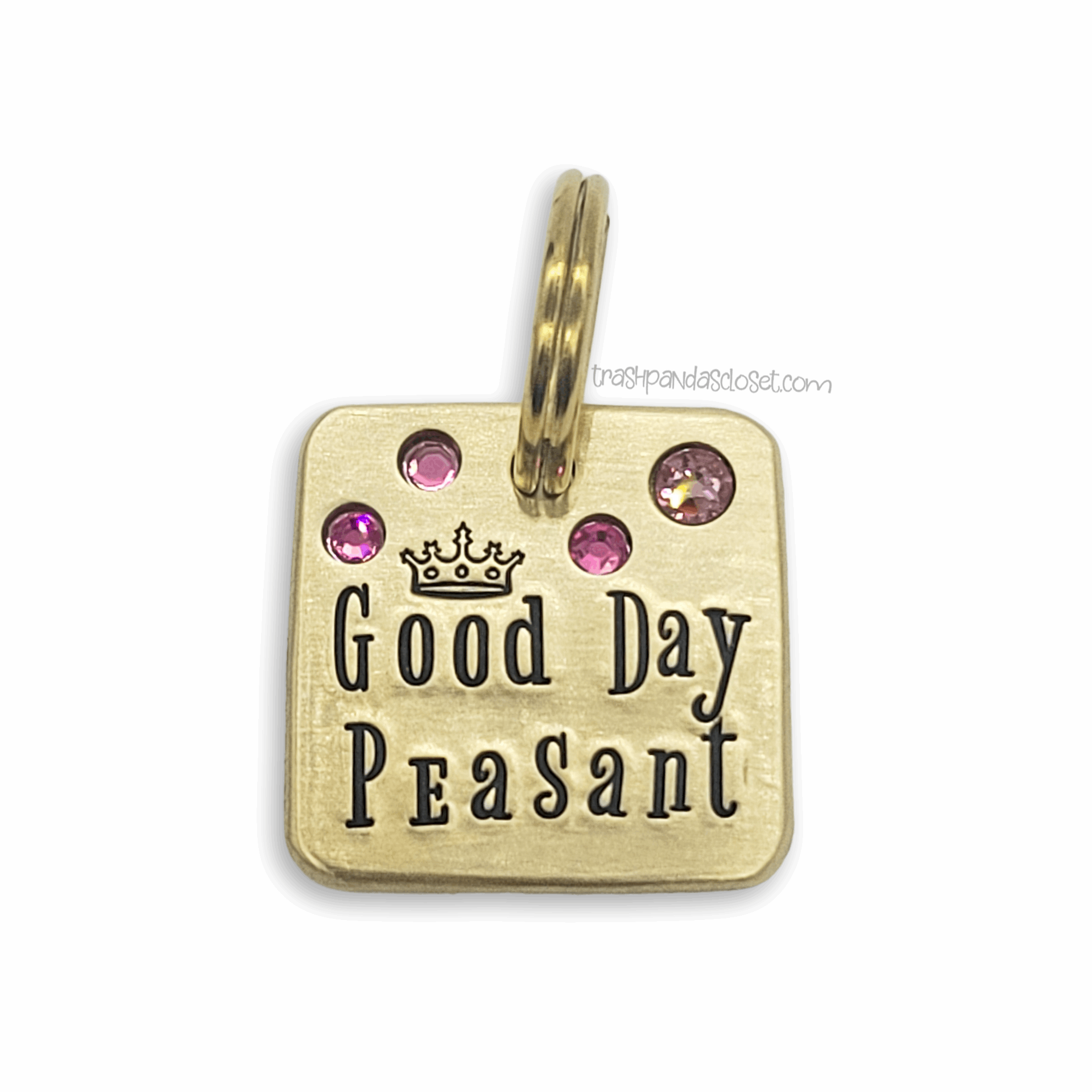 Good Day Peasant 1&quot; ditto tag - Trash Panda&#39;s Closet