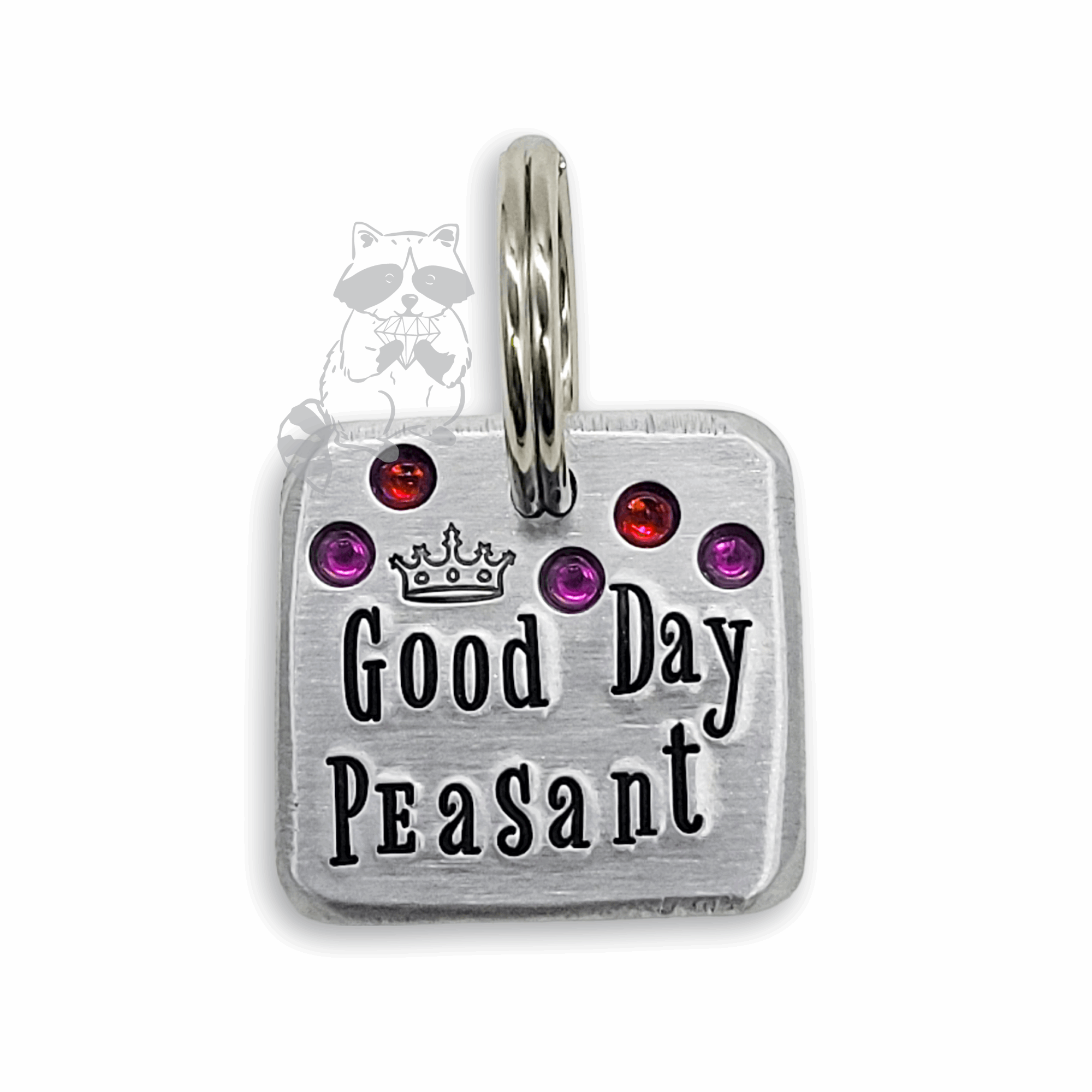 Good Day Peasant 1&quot; ditto tag - Trash Panda&#39;s Closet