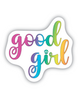 Good Girl rainbow vinyl sticker