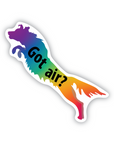 Got Air Border Collie vinyl sticker