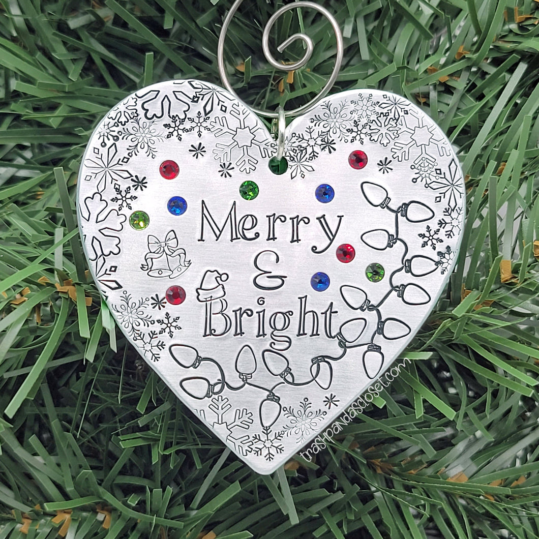 Merry & Bright Ditto Heart Ornament