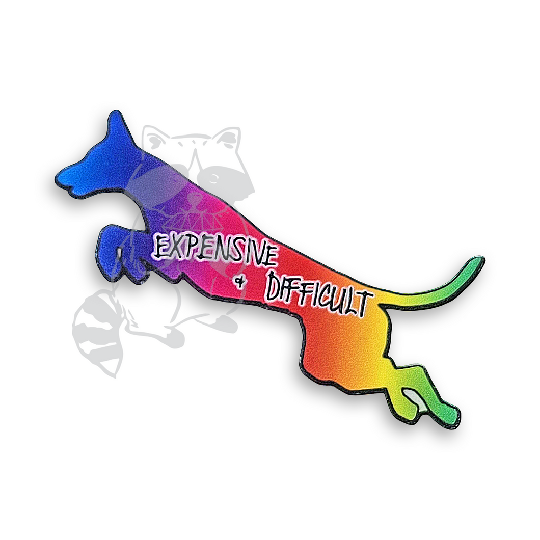 Ibizan Hound Expensive and Difficult sticker