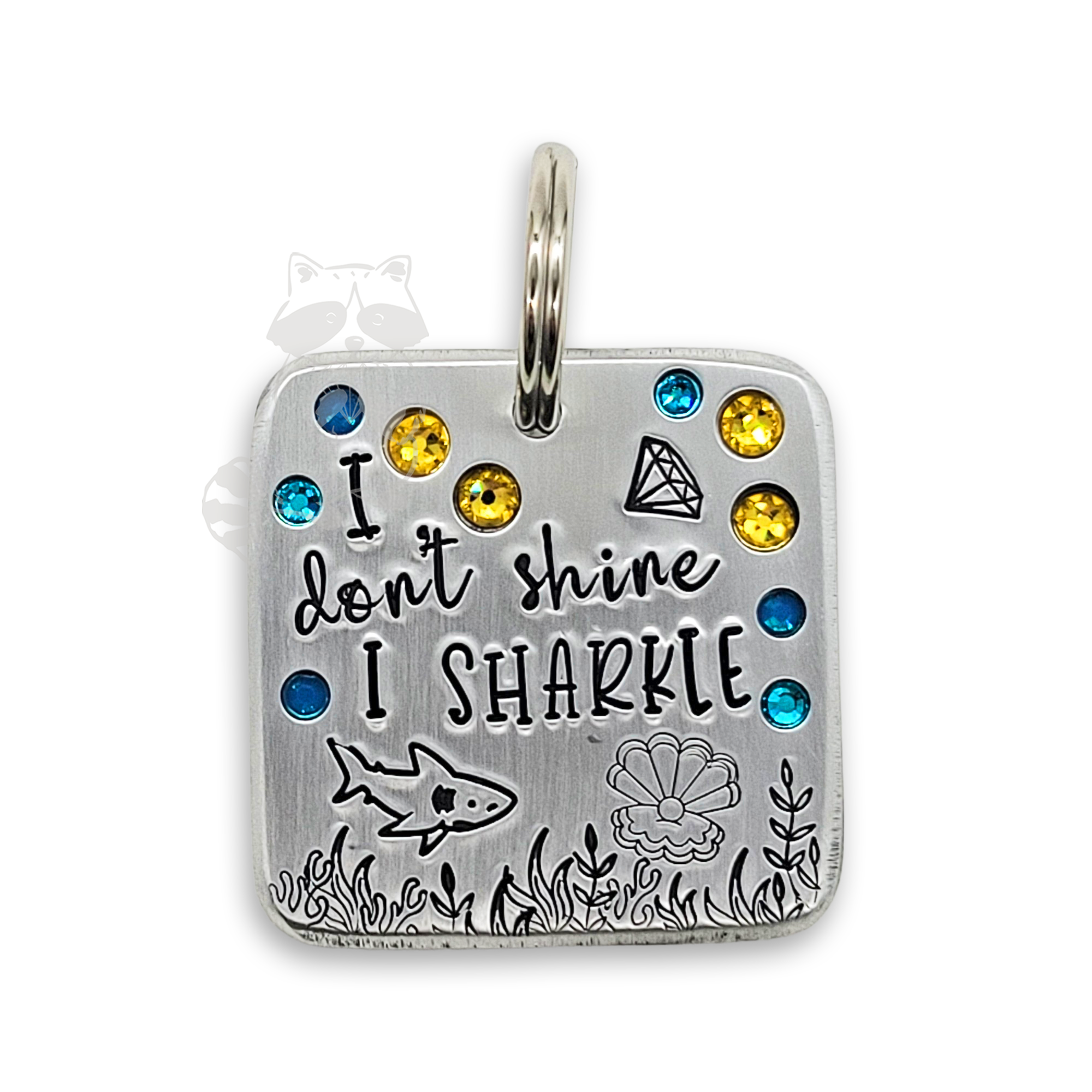 I don’t shine I sharkle 1.5" ditto tag - Trash Panda's Closet