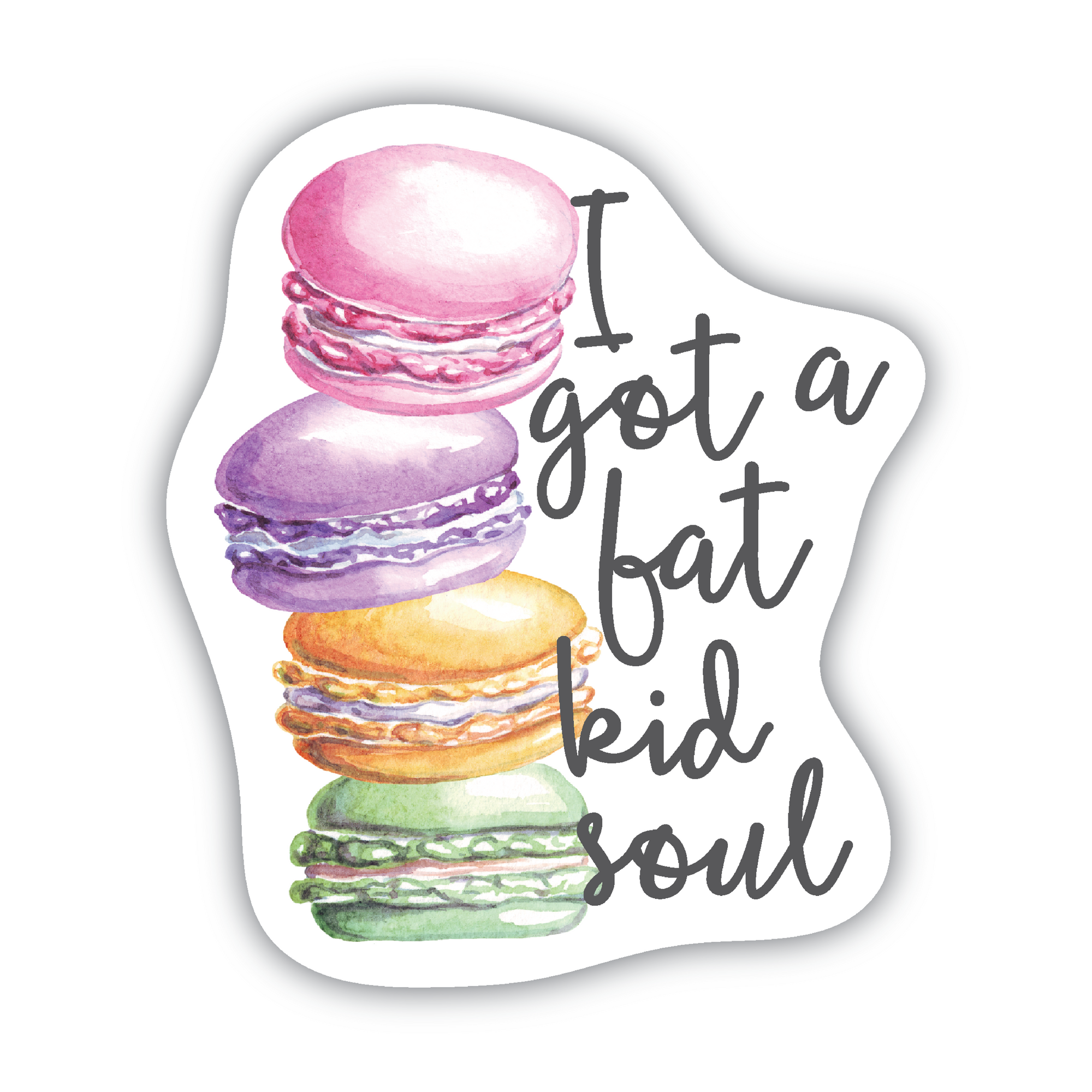 I Got A Fat Kid Soul vinyl sticker