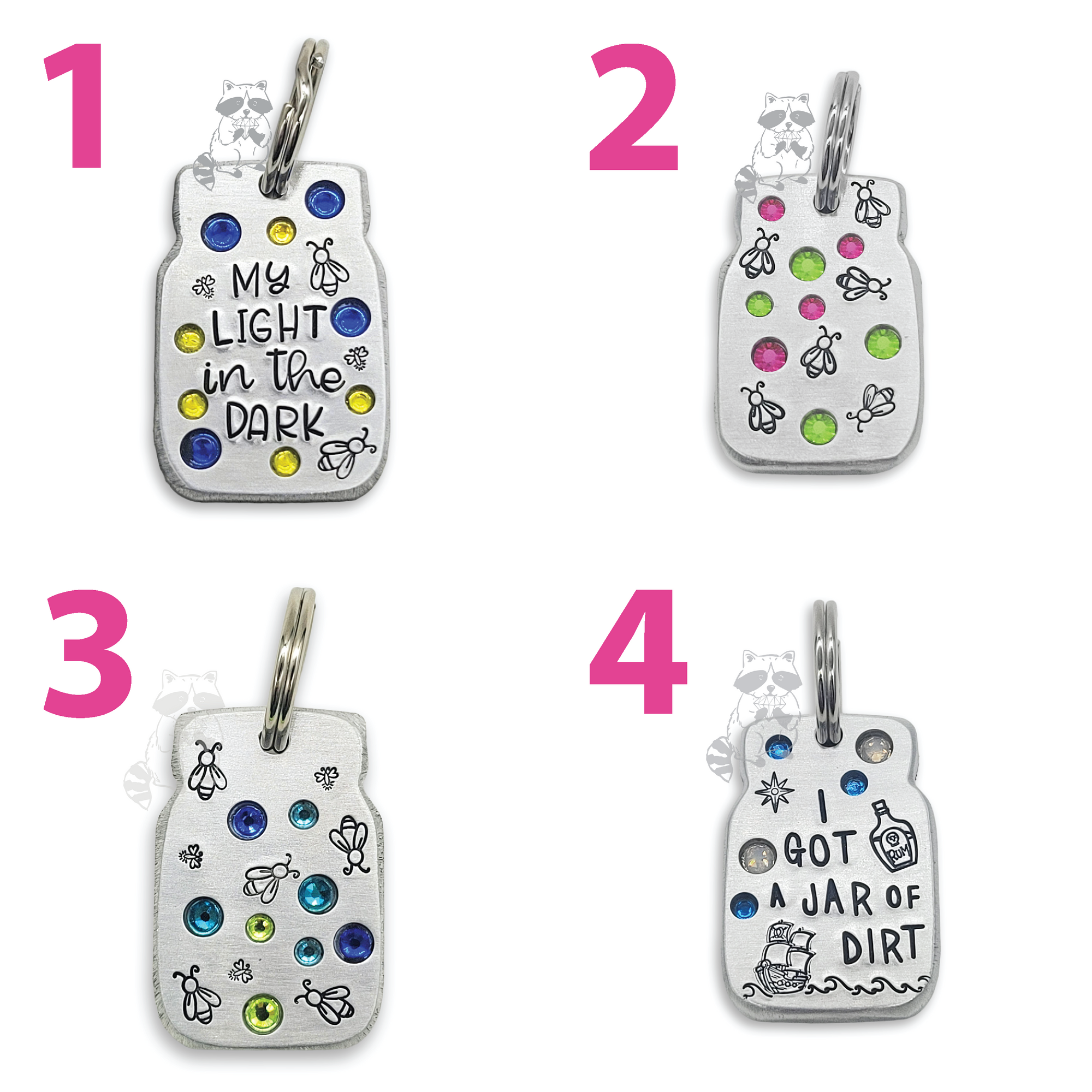 Limited Release Custom Mason Jar Tags - Trash Panda&#39;s Closet