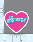 Kenergy Heart 3 inch vinyl sticker