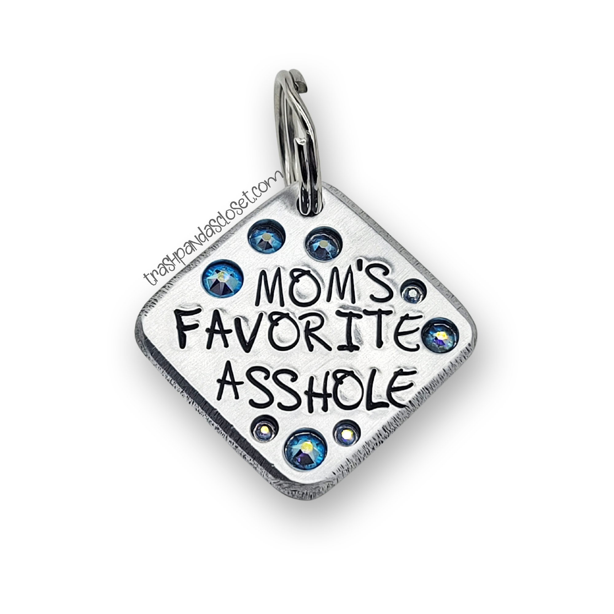 Mom's Favorite Asshole  1.25" ditto tag - Trash Panda's Closet