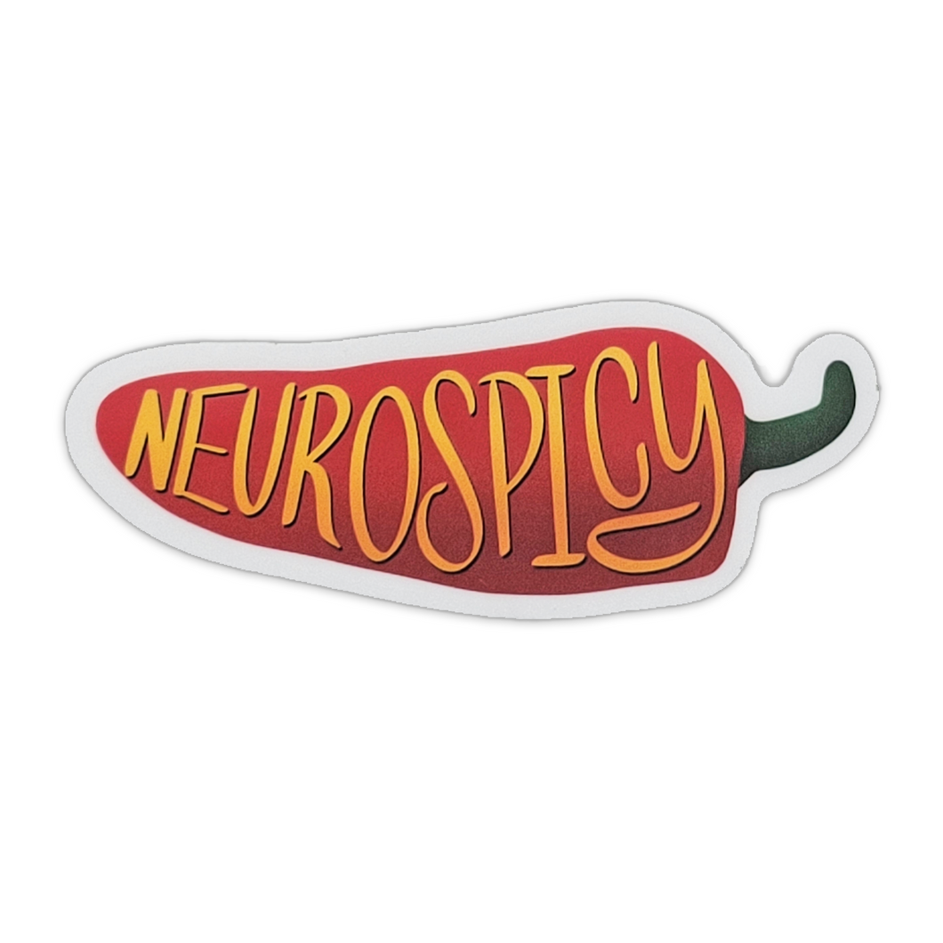 Neurospicy Pepper Vinyl Sticker