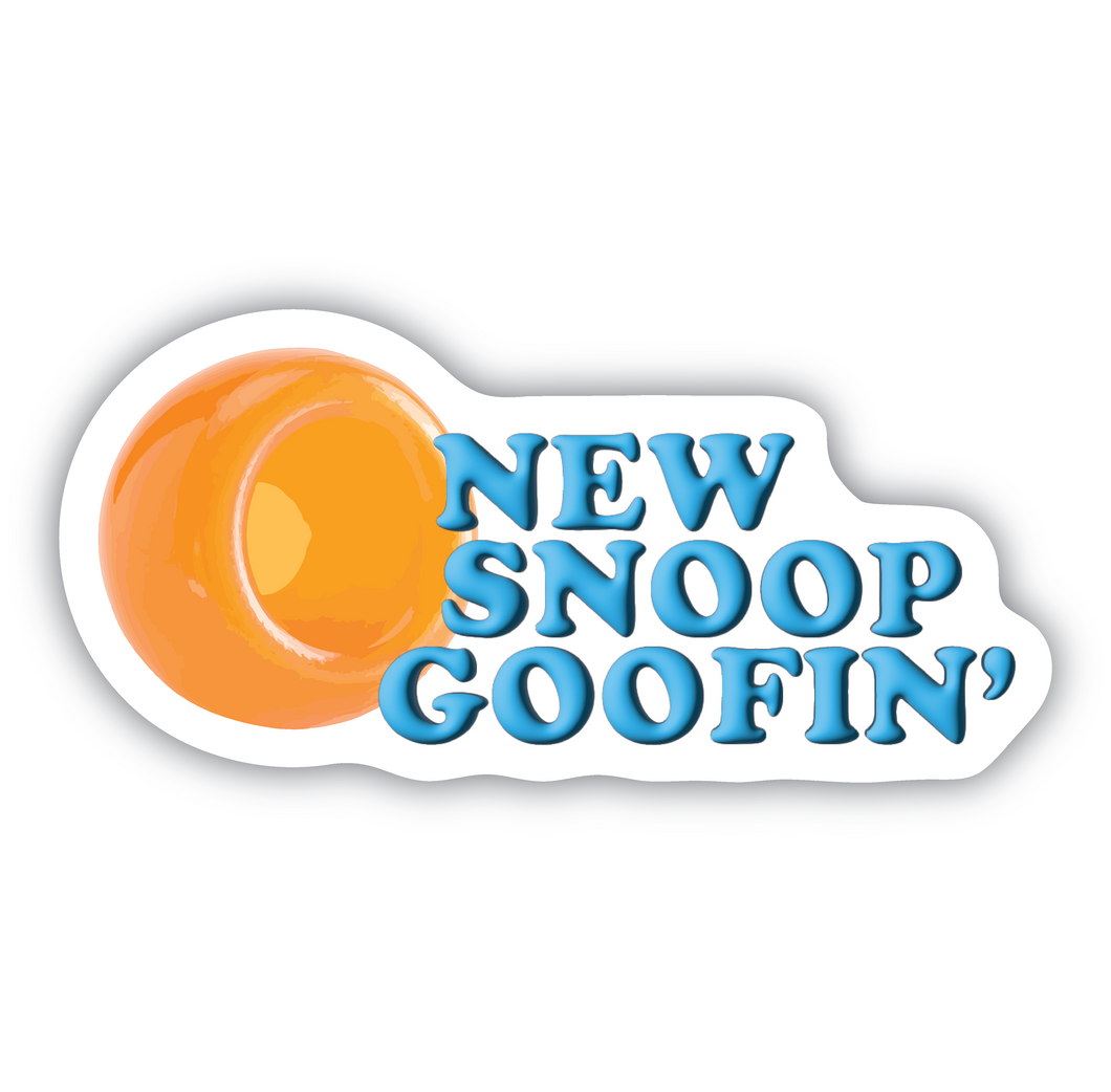 New Snoop Goofin' vinyl sticker