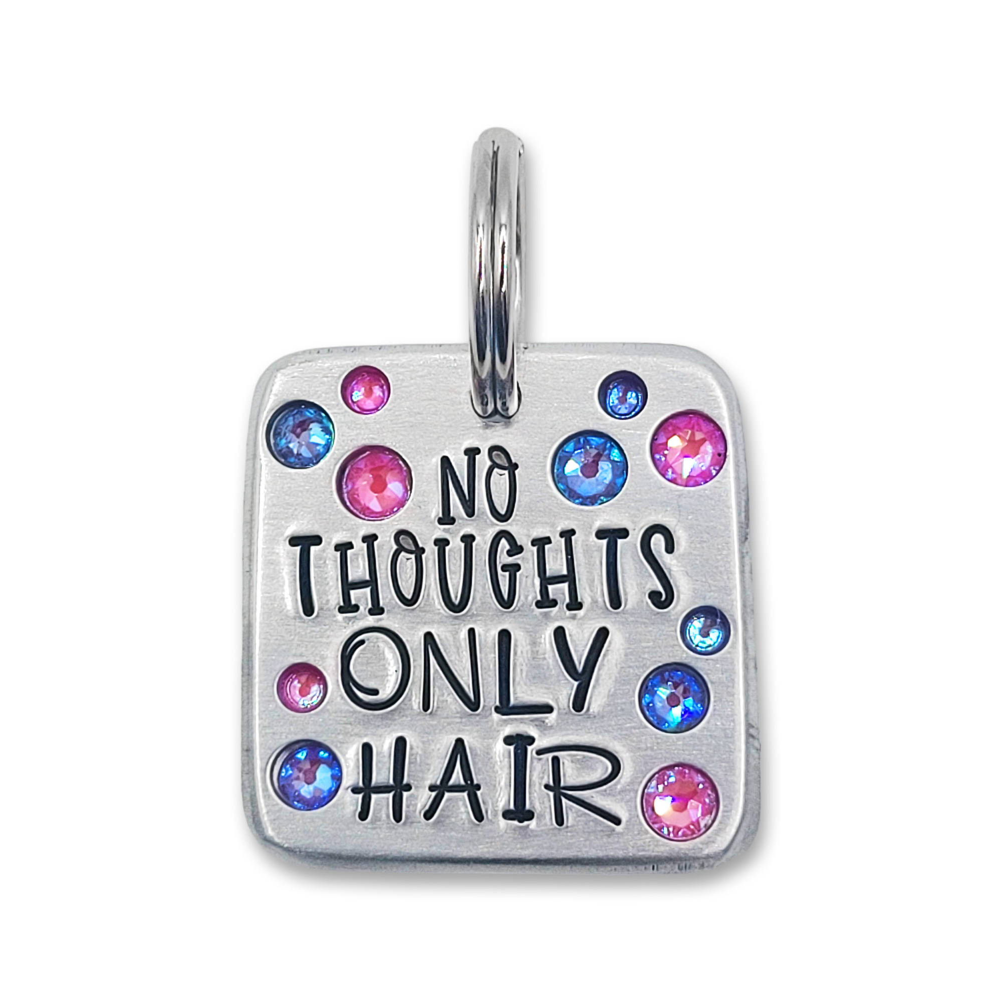 No Thoughts Only Hair 1.25&quot; ditto tag