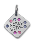 Nosey Bitch  1.25" ditto tag - Trash Panda's Closet