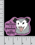 Opossum Breed Standard 3 inch waterproof vinyl sticker